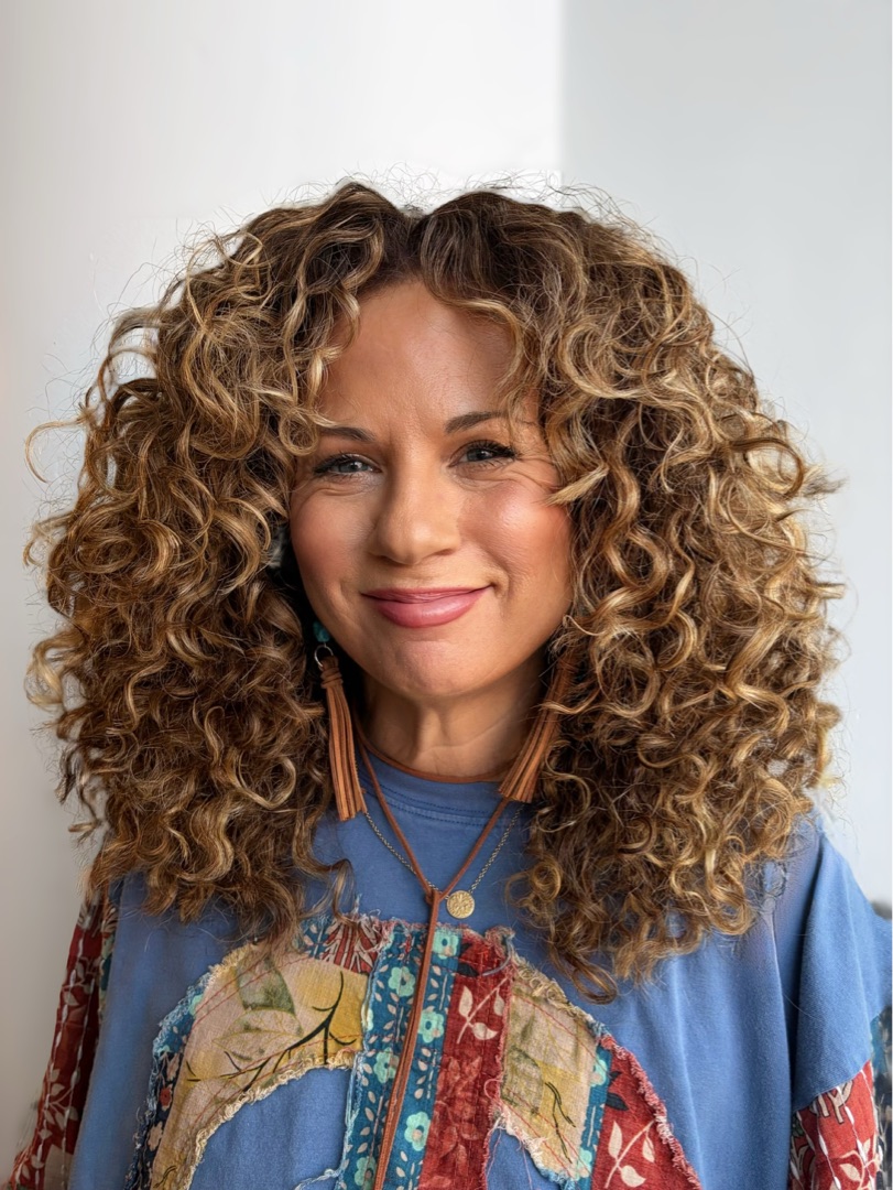 Curl-by-curl cut and color, finished look