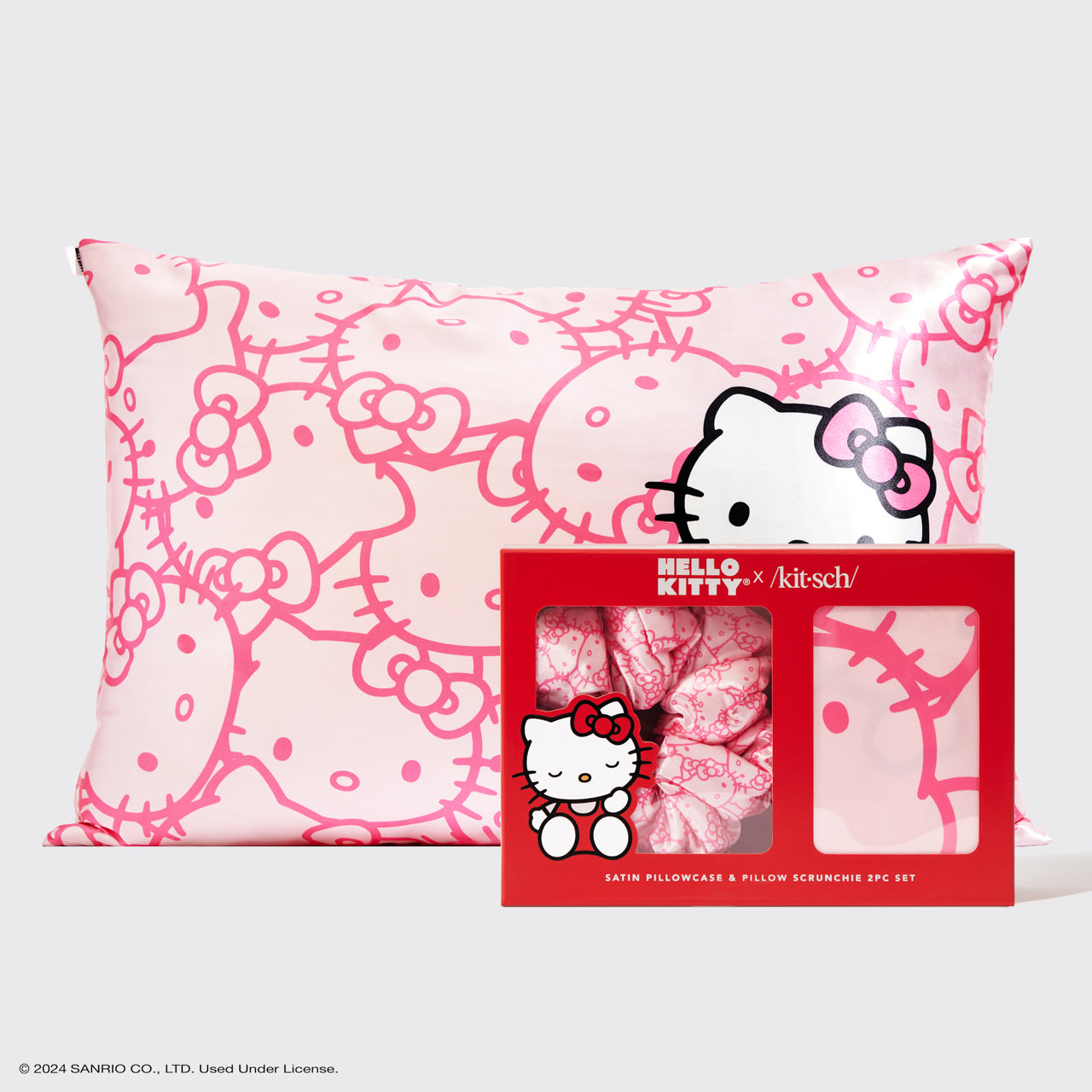 Kitsch satin pillowcase and scrunchies